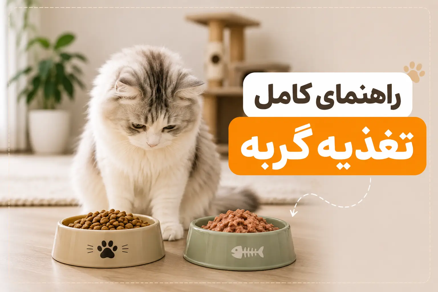 تغذیه گربه | راهنمای کامل انتخاب بهترین غذای گربه