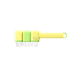 شانه و گره باز کن سگ و گربه Candy Pet Comb دارای دکمه تخلیه